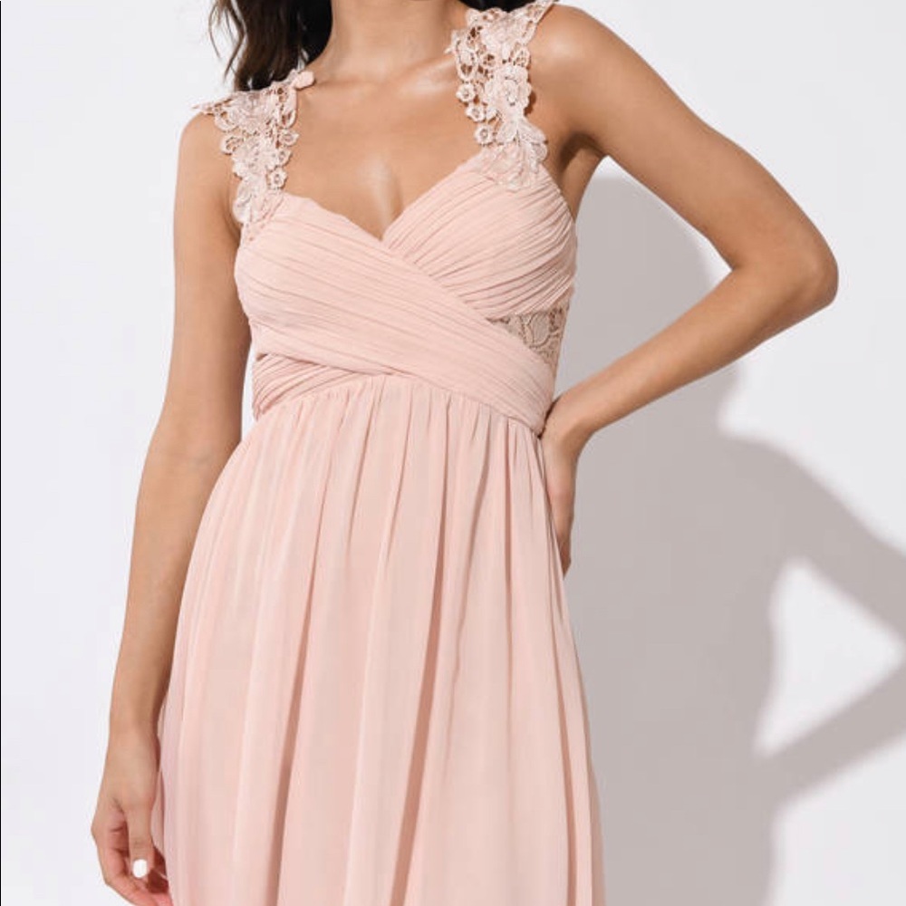 Tobi Princess Diaries Maxi Dress in Blush Pink